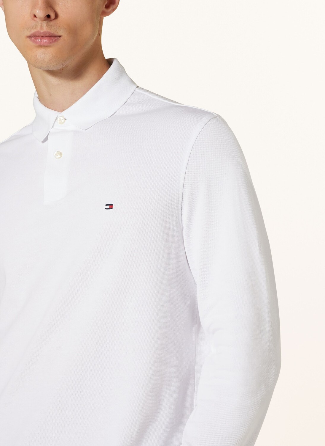 Рубашка-Поло из пике стандартного кроя Tommy Hilfiger, белый — фото 4