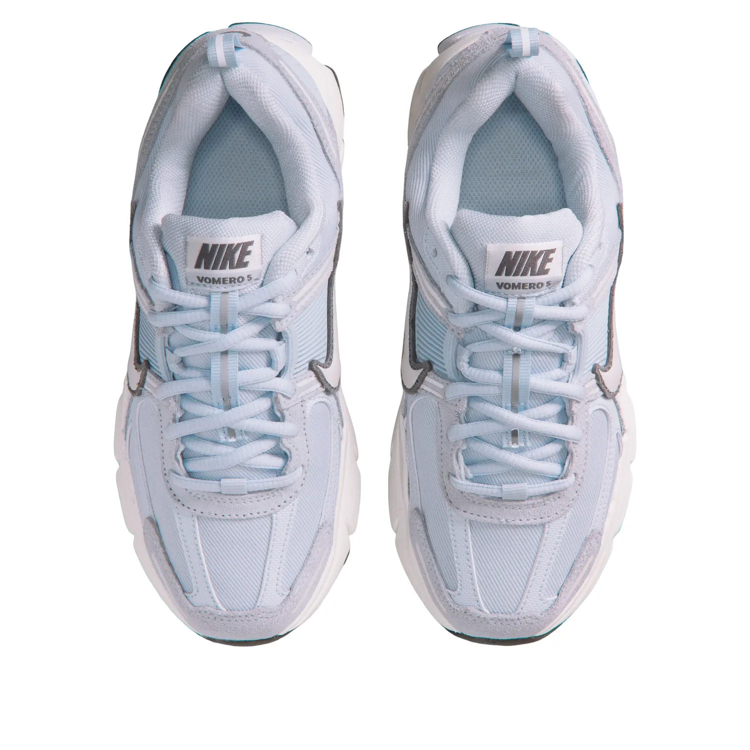 Кроссовки (GS) Nike Air Zoom Vomero 5 'Football Grey Pencil Point Summit White', синий — фото 2