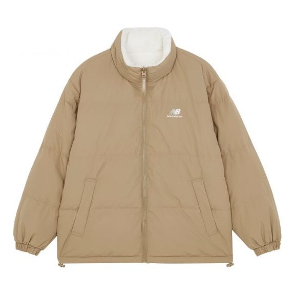 

Куртка New Balance Logo Print Jacket 'Khaki White', бежевый