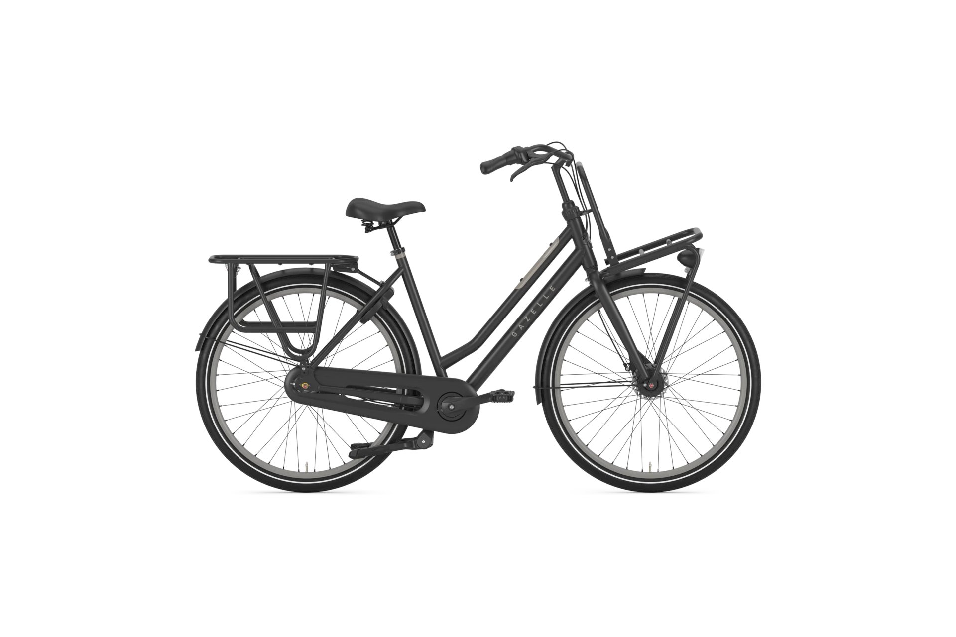 

Городской велосипед Gazelle HeavyDutyNL - 28 дюймов - Tiefeinsteiger - 2025, цвет Schwarz|Black Matte