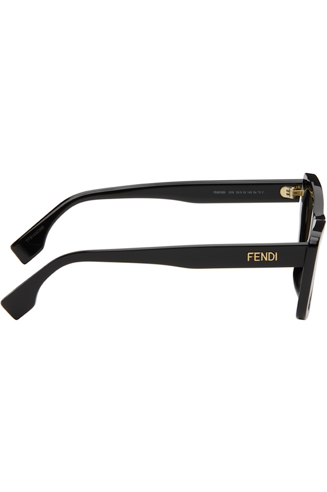 Fendi Солнцезащитные очки с черными надписями — фото 2