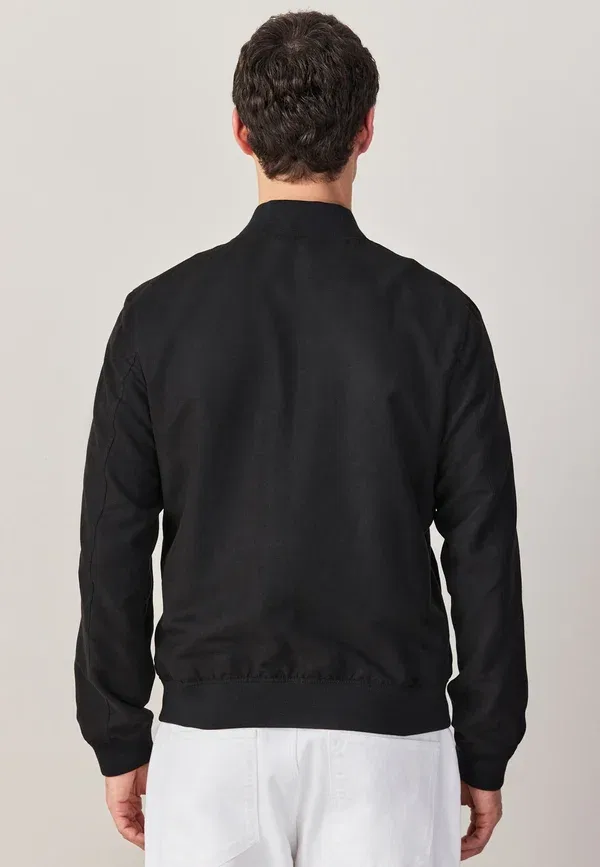 Куртка Regular fit из искусственной кожи Next, черный — фото 3