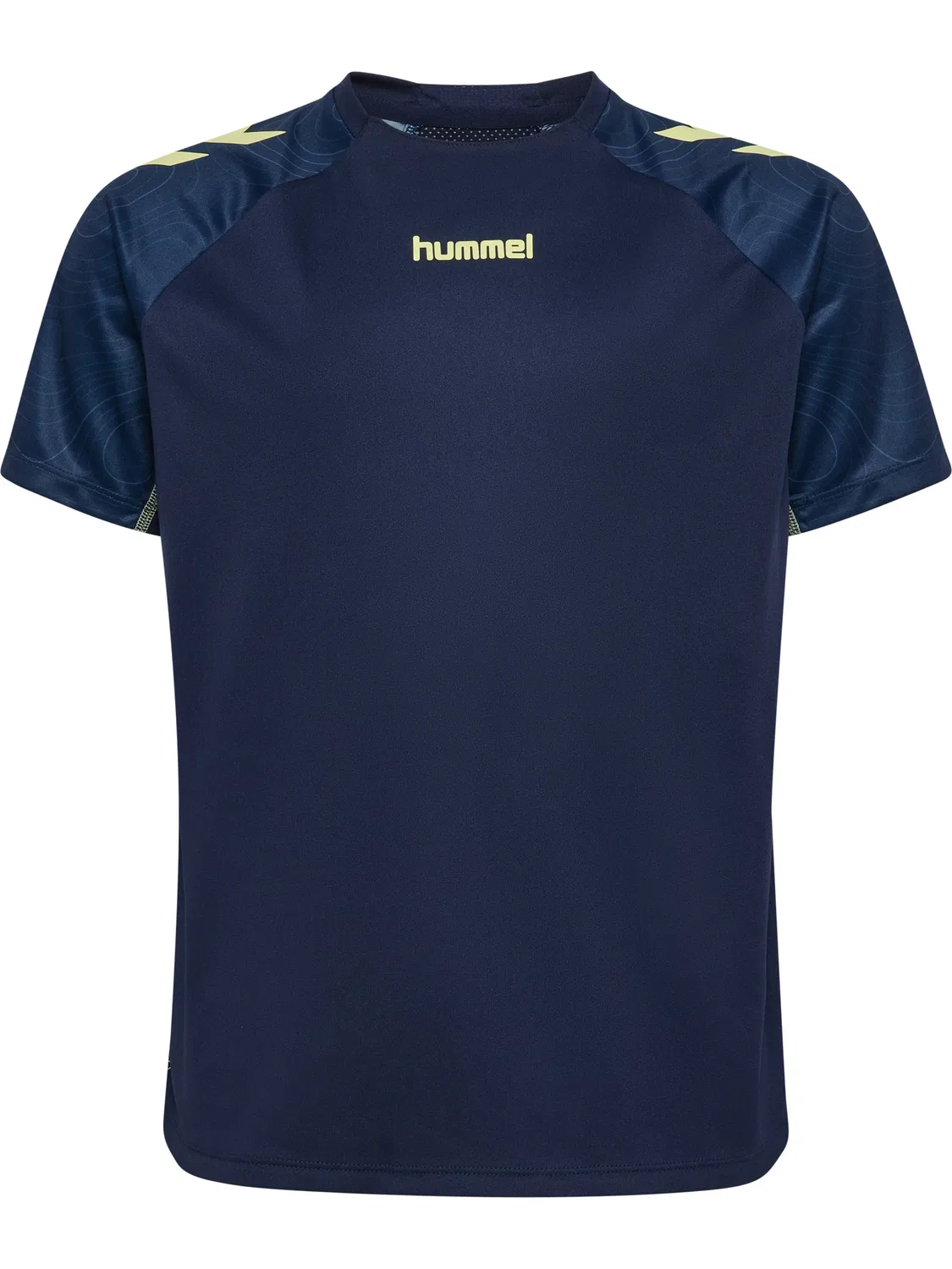 Футболка тренировочная Hummel, marine/shadow lime