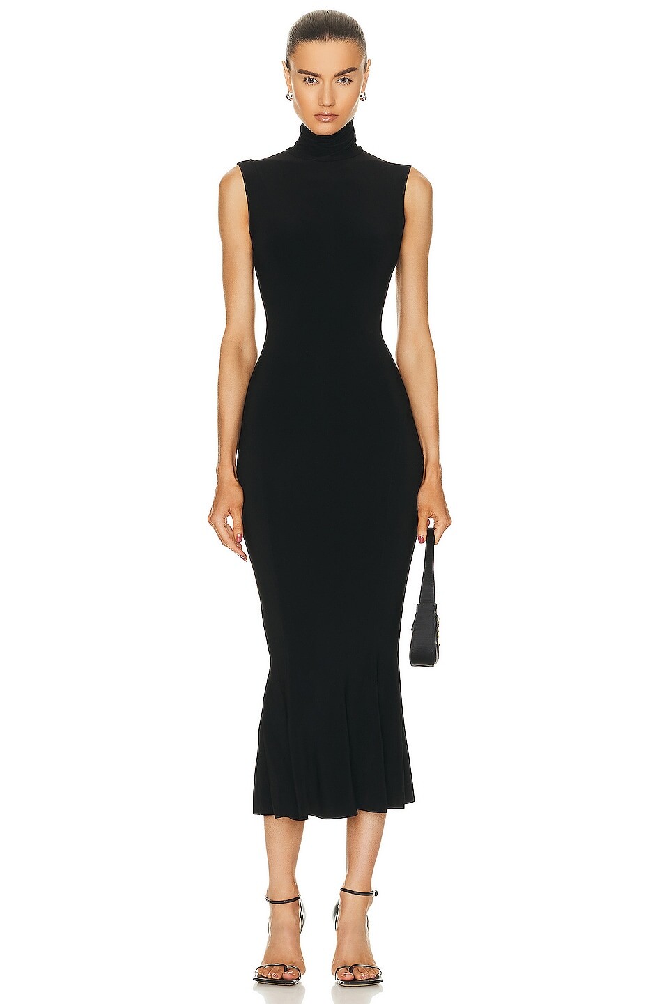 

Платье Norma Kamali Sleeveless Turtle Fishtail To Midcalf, черный