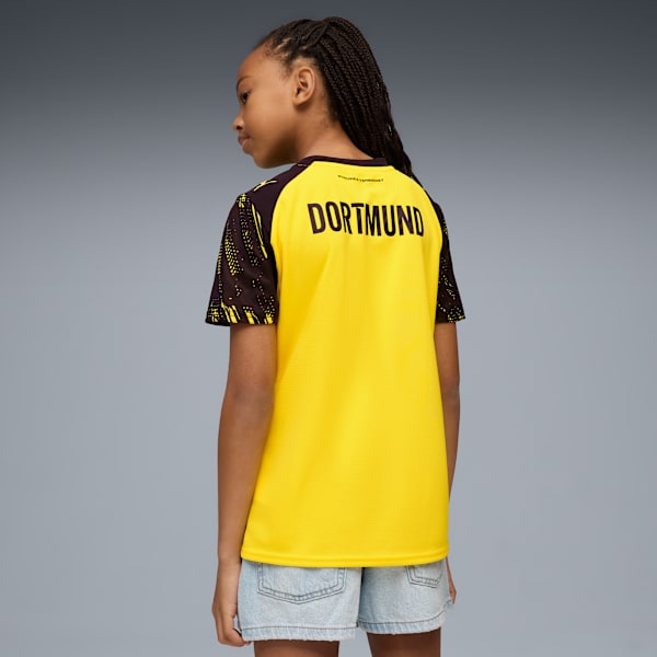 Футболка для больших детей Borussia Dortmund Replica Home 25/26 Puma, желтый — фото 4