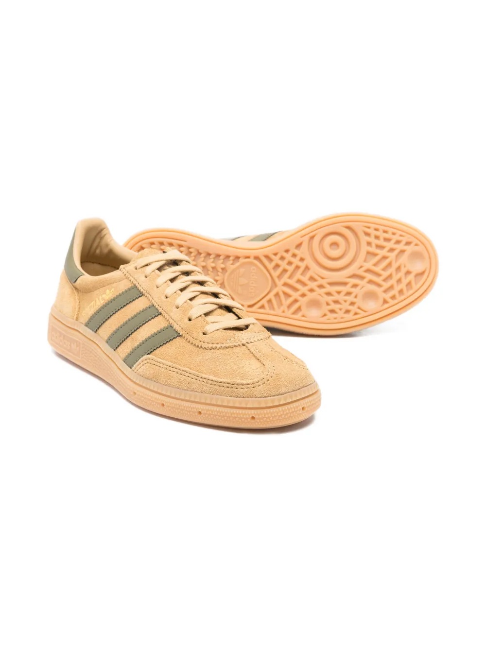 Кожаные кроссовки handball spezial с тремя полосками adidas Kids, нейтральный — фото 2