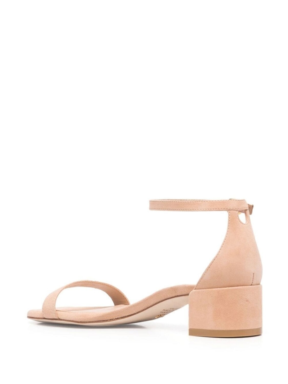 Stuart Weitzman босоножки Nudist с открытым носком, нейтральный цвет — фото 3