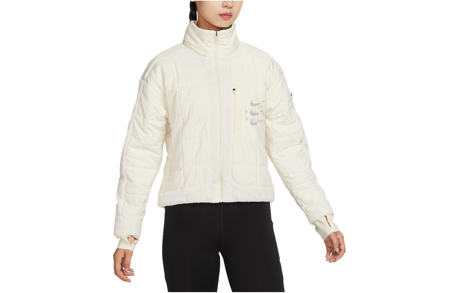 

Женская стеганая куртка Nike, цвет Off White