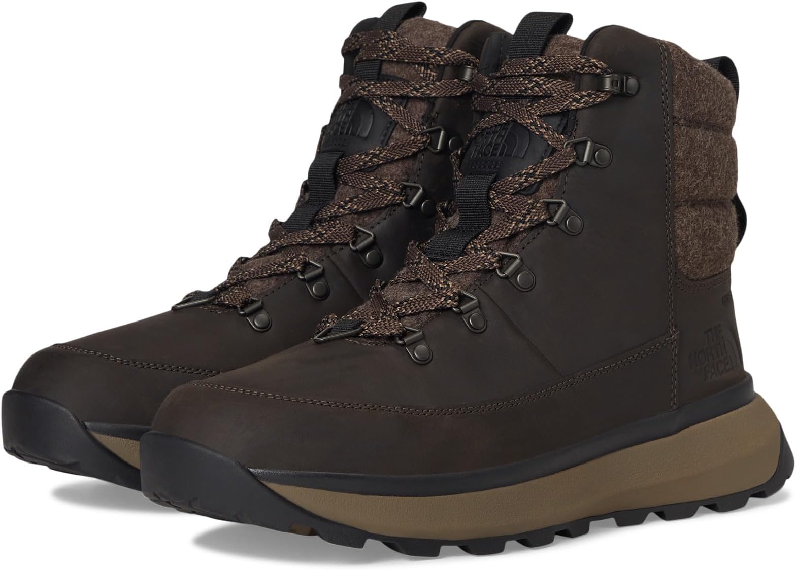 

Ботинки The North Face Bergen Leather WP, цвет Demitasse Brown/TNF Black