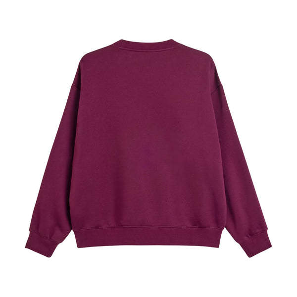 Свитер x sporty & rich sweatshirt Adidas, бургундия — фото 2