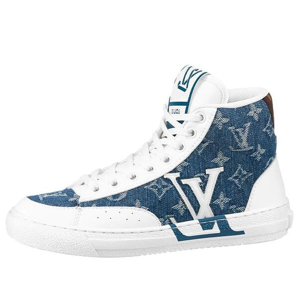 Кроссовки charlie ankle sneakers 'white denim monogram' Louis Vuitton, белый