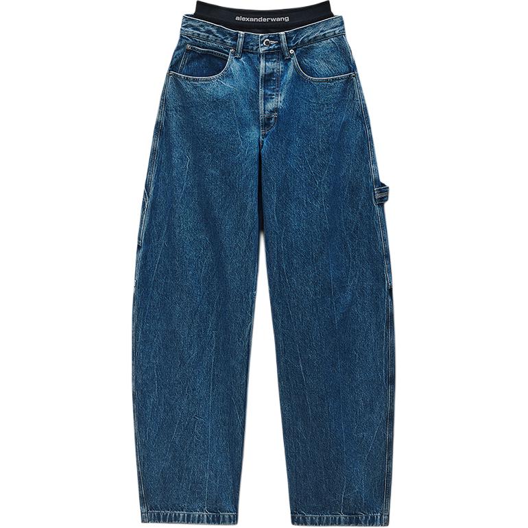 

Джинсы весна-лето 2026 для женщин Alexander Wang, темный синий