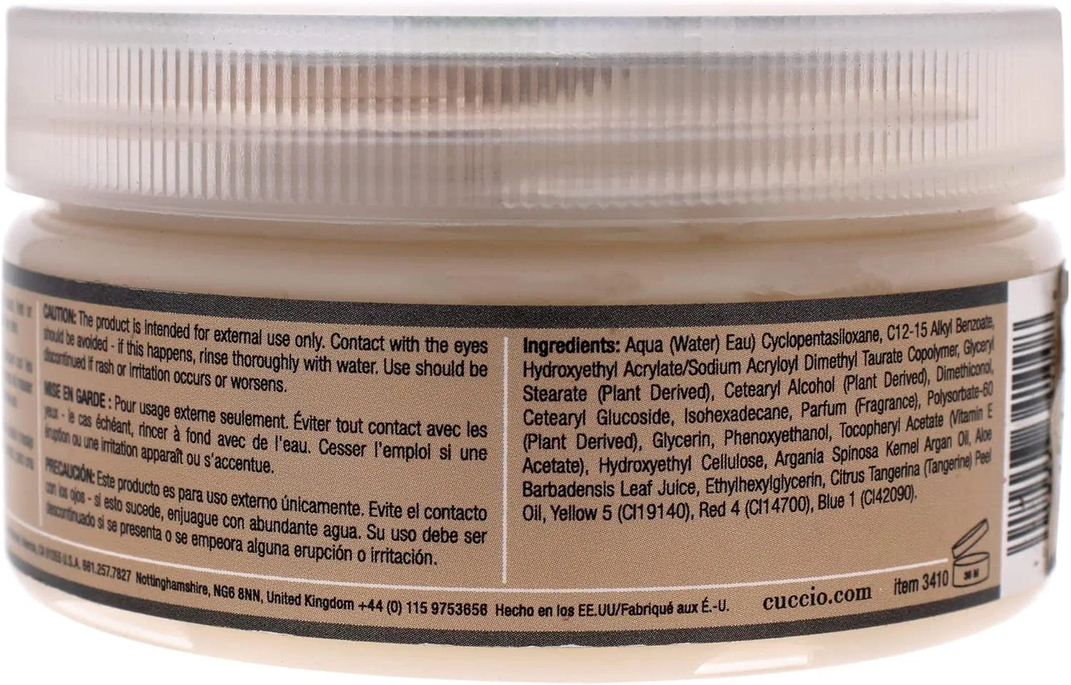 Масло для тела Cuccio Naturale Butter Blends Ультра-увлажняющее с мандарином и арганом 227 г — фото 3