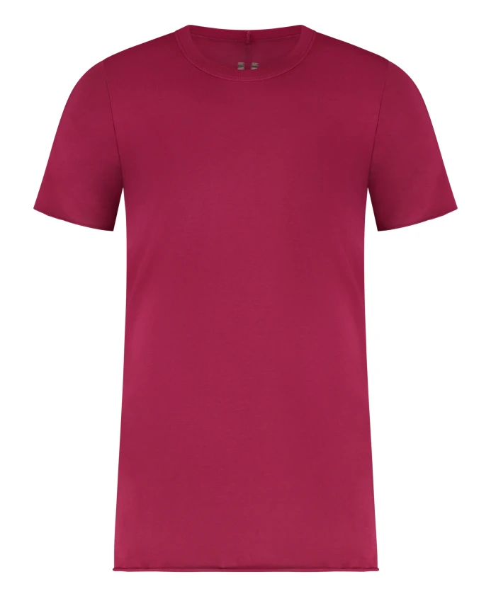 

Футболка с круглым вырезом из ребристого хлопка Rick Owens, красный