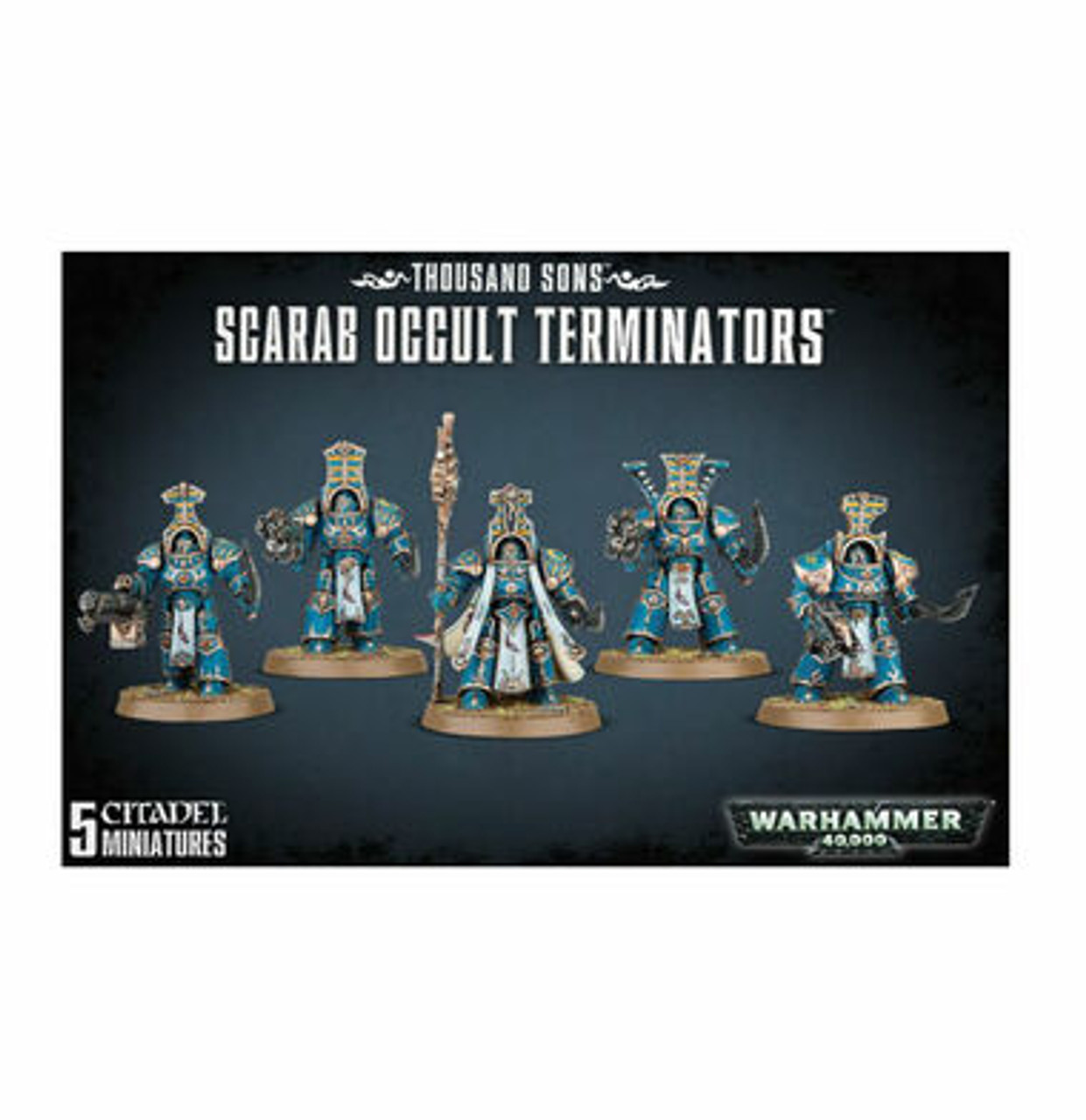 

Миниатюра Warhammer 40K: Thousand Sons - Scarab Occult Terminators