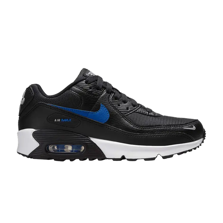 

Кроссовки Nike Air Max 90 Next Nature GS Black Game Royal, черный