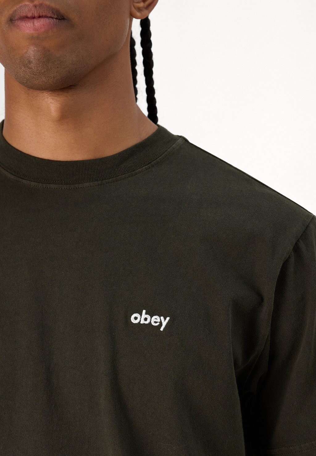 

Базовая футболка TEE UNISEX Obey Clothing, темно-коричневый