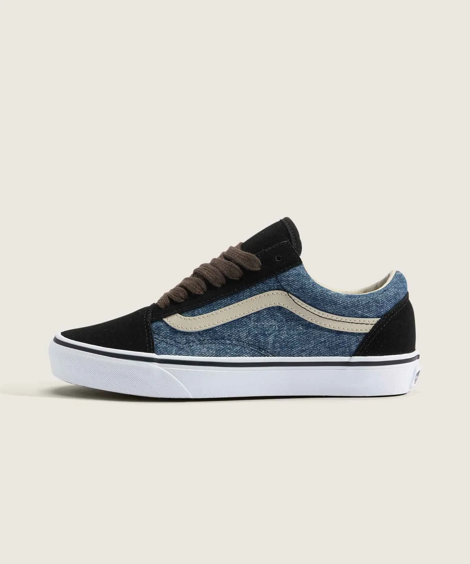 Унисекс кеды из натуральной кожи Old Skool VANS тёмно-синие