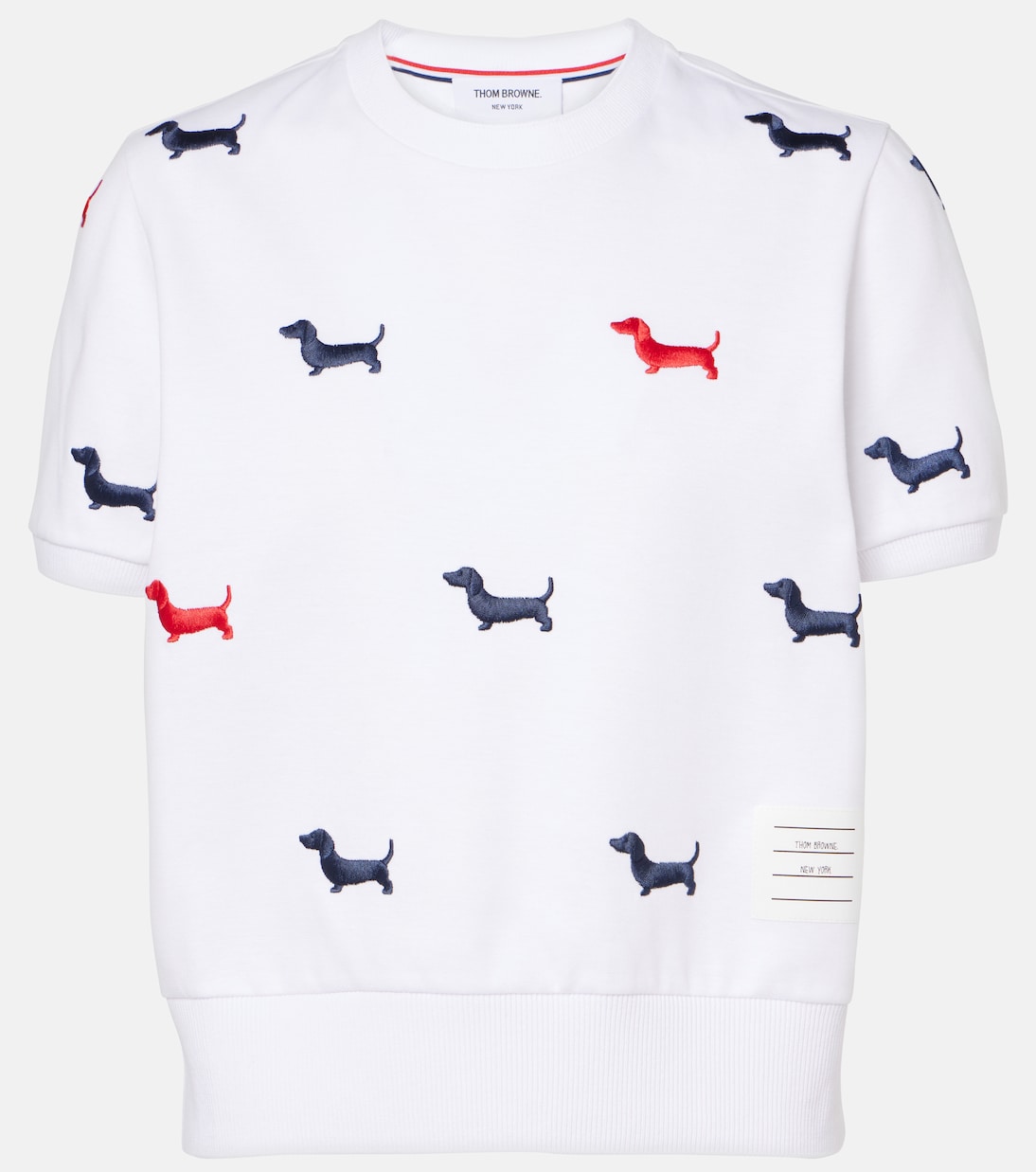 

Хлопковая футболка Thom Browne, белый