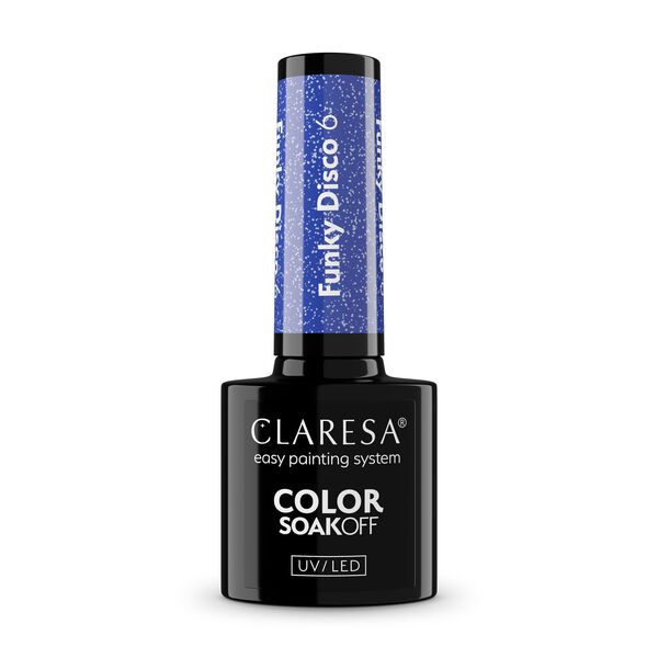 

Гибридный лак для ногтей 6,5 г Claresa Nails Funky disco, цвет 6