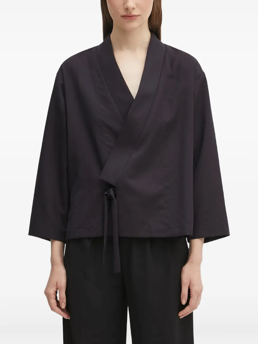 

Жакет с завязками Kenzo, коричневый