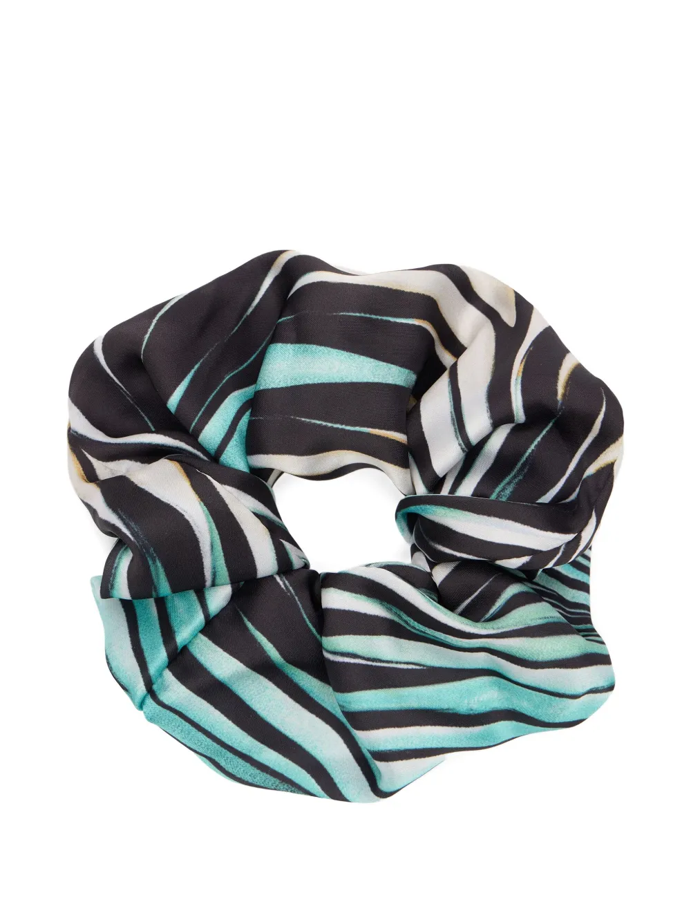 

Шелковая резинка для волос в полоску Roberto Cavalli, синий