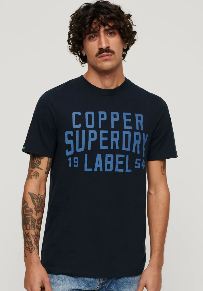 

Футболка Superdry "МЕДНАЯ ЭТИКЕТКА WORKWEAR TEE", цвет Eclipse Navy