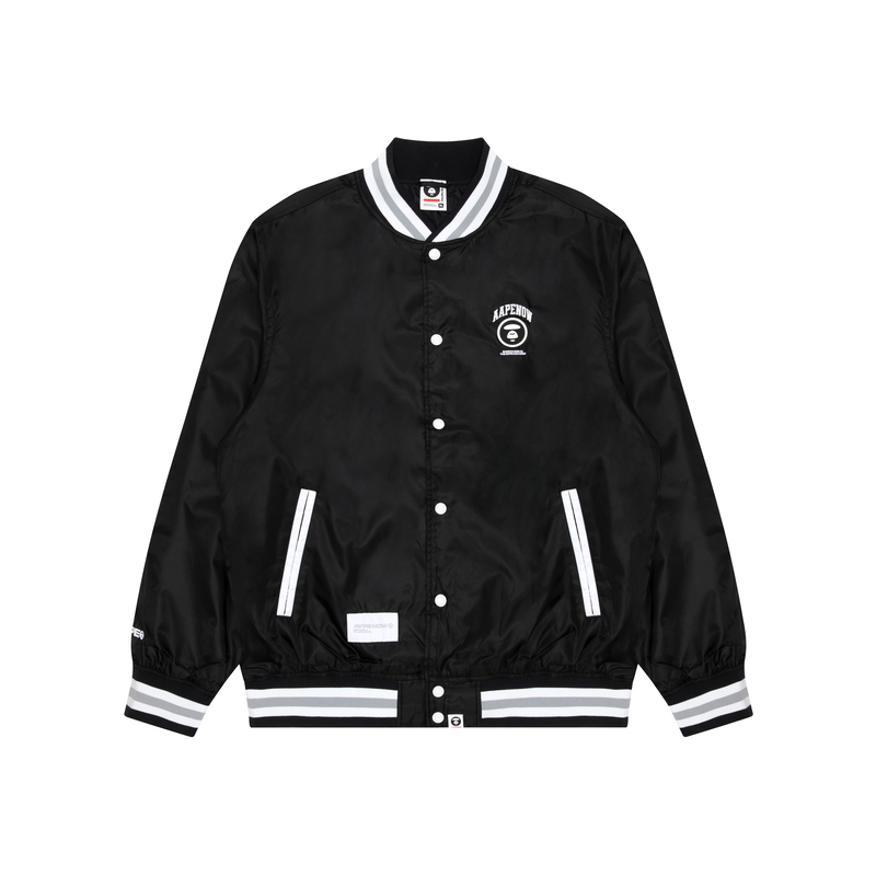 

Куртка-бомбер с логотипом от *A BATHING APE Aape, Black BKX, Черный, Куртка-бомбер с логотипом от *A BATHING APE Aape, Black BKX