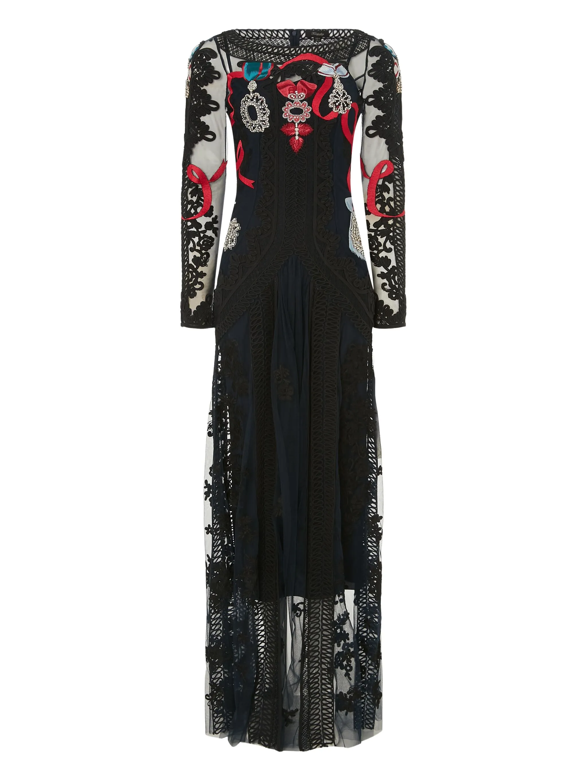 

Кружевное платье Diamantine Temperley London, синий