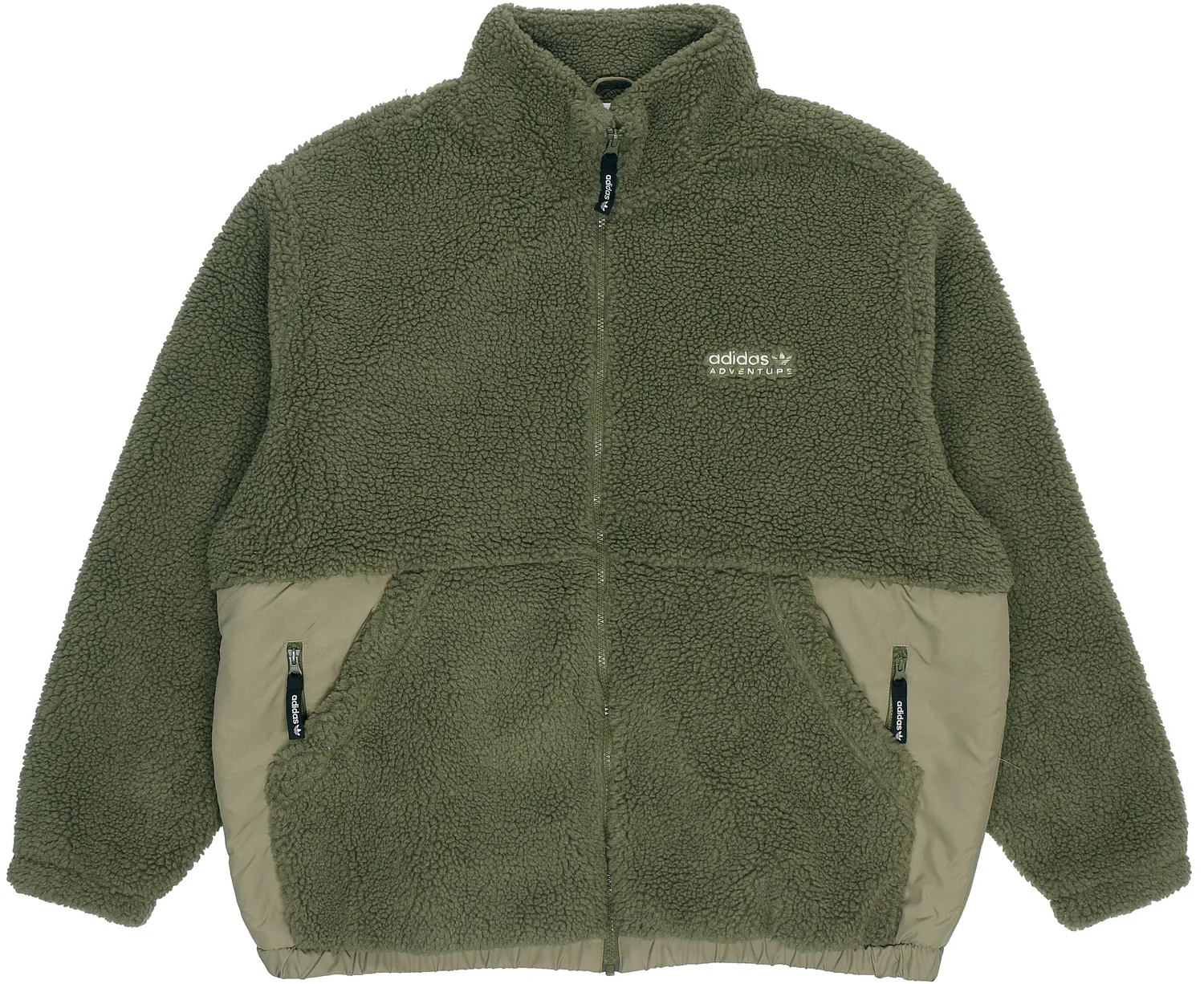 Adidas Originals Куртка Sherpa мужская зеленая