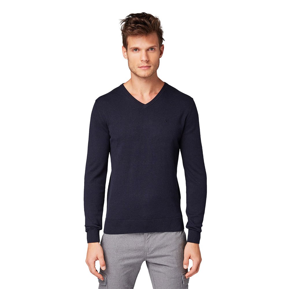 

Свитер Tom Tailor Simple Knitted V-Neck, синий