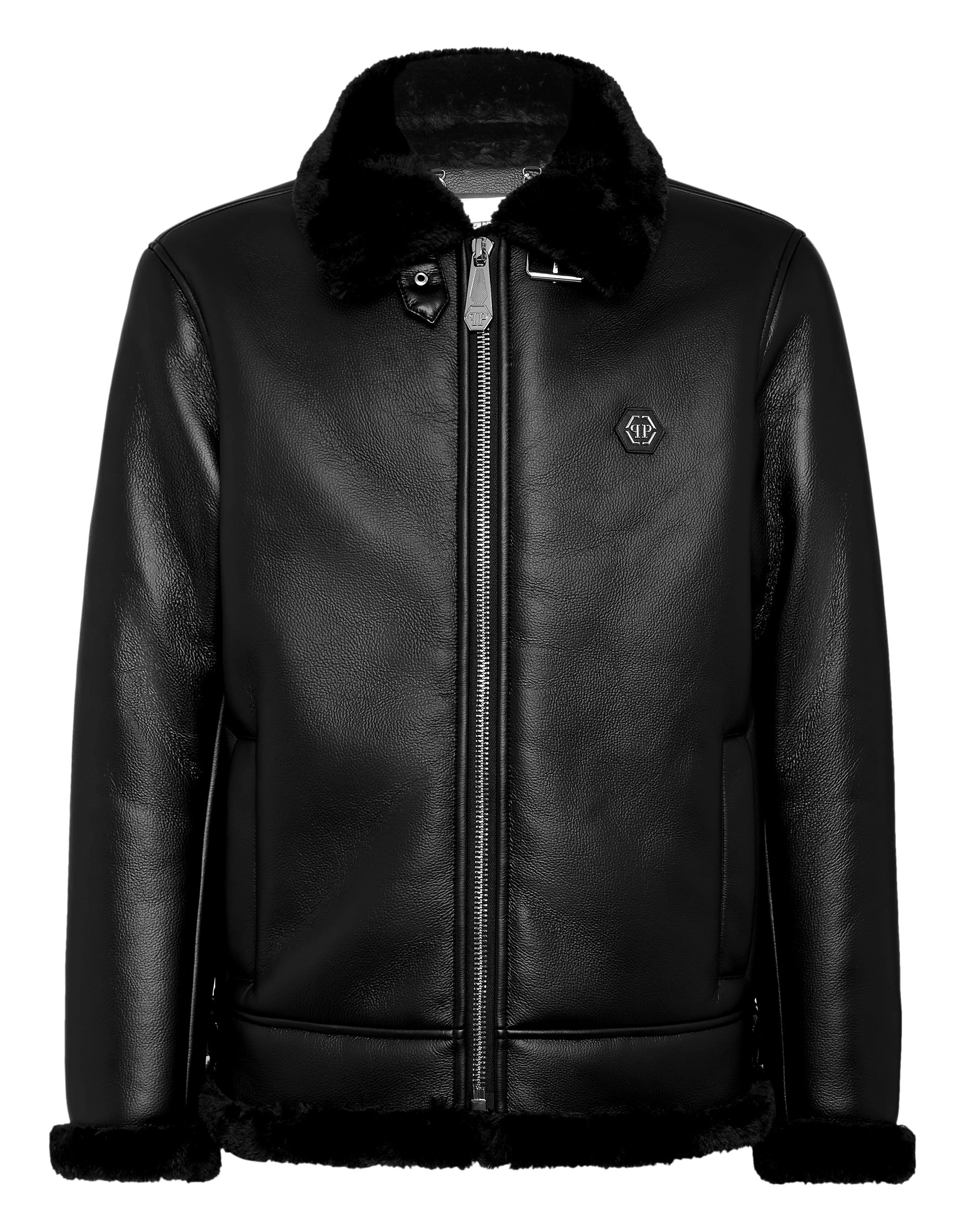 

Куртка из эко-овчины PHILIPP PLEIN, черный