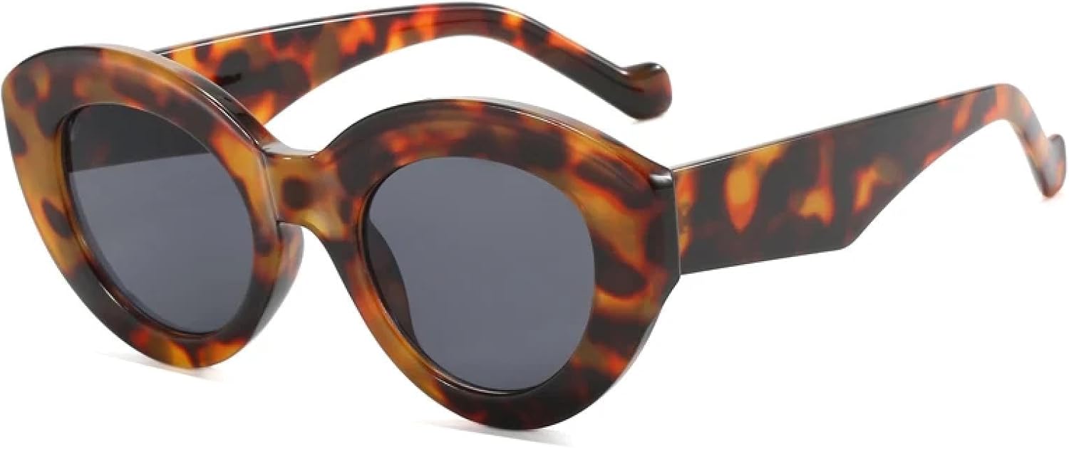 

Солнцезащитные очки с защитой от УФ-излучения UV400 | Овальные, «кошачий глаз», декоративные | Для женщин и мужчин, для занятий спортом на открытом воздухе и вождения DSVIGF, Hawksbill Grey