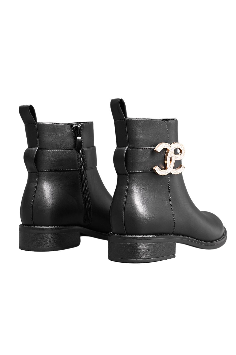 Ботильоны Ivachy с пряжкой, черный — фото 4