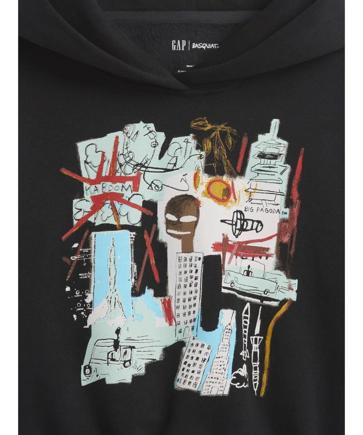 Детская парка Jean-Michel Basquiat из коттон-полиэстера, чёрный — фото 4