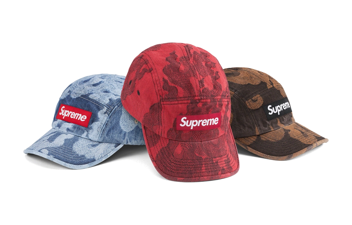 

Футболка Supreme с жаккардовым принтом в виде языков пламени