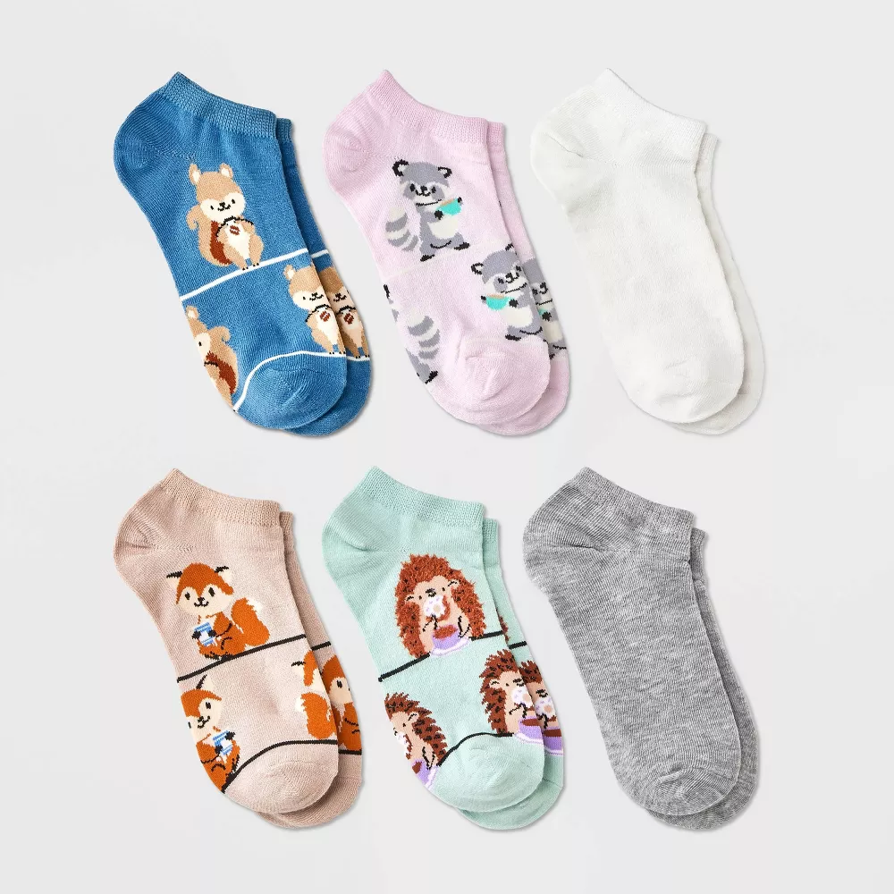 

Женские носки Coffee Critters 6 пар с низкой посадкой