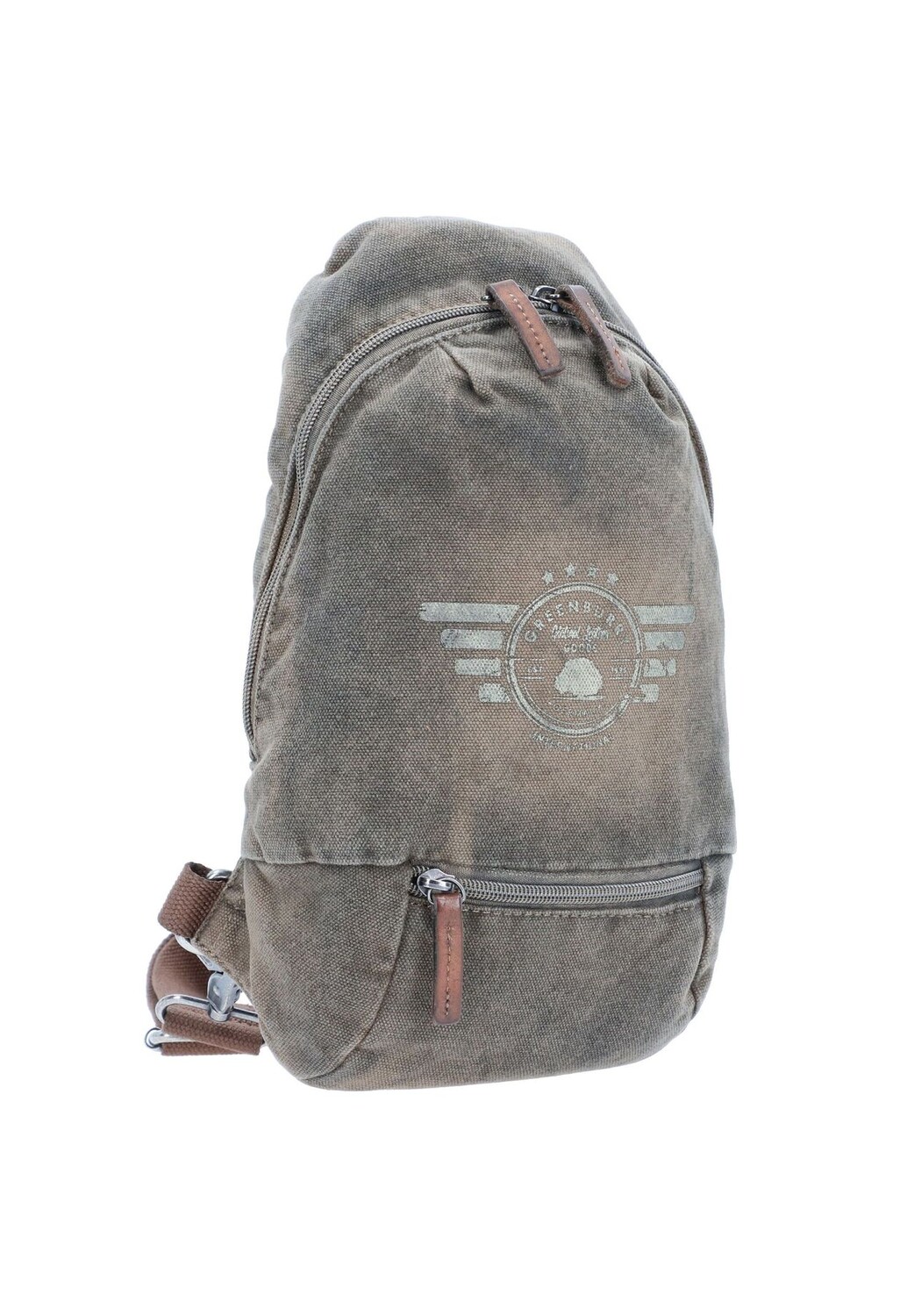 

Винтажная сумка через плечо Aviator 31 см Green Burry, хаки