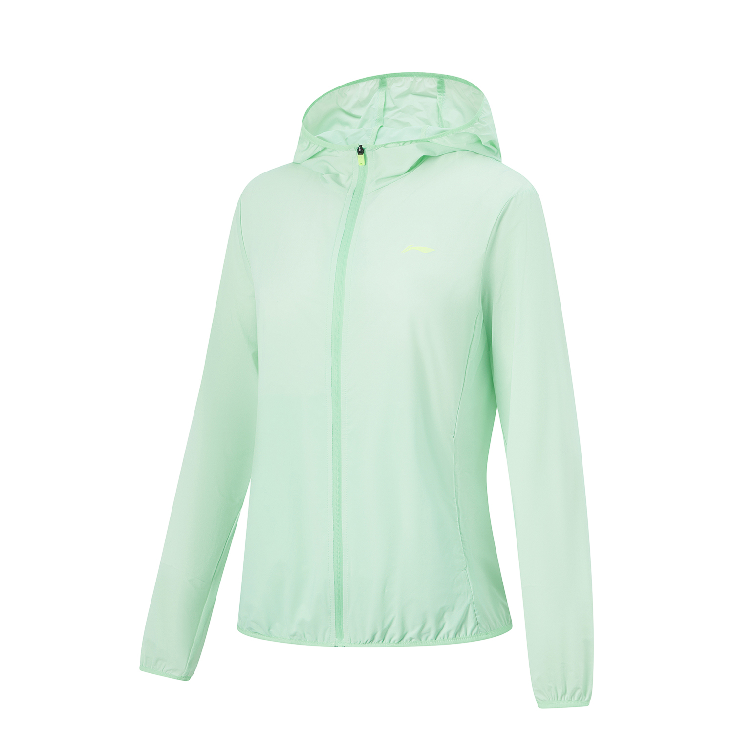 

LINING Куртка для бега женская охлаждающая зеленая, Cooling Green