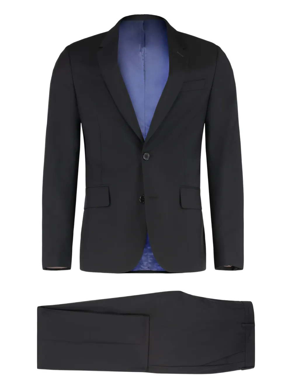 

Однобортный шерстяной костюм Paul Smith, черный