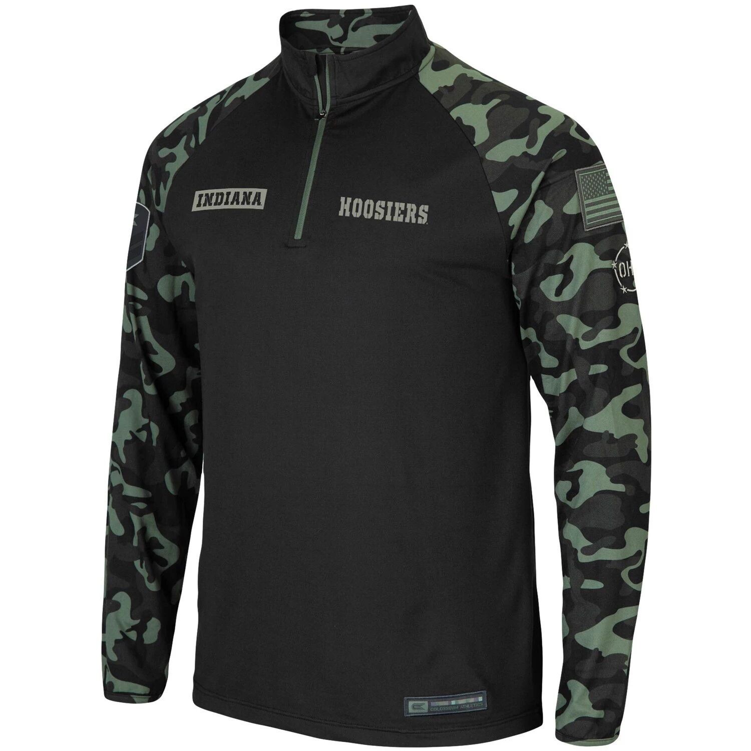 

Мужские черные худи Indiana Hoosiers OHT Military Appreciation Take Flight с молнией на четверть и четверть реглана Colosseum, Черный, Мужские черные худи Indiana Hoosiers OHT Military Appreciation Take Flight с молнией на четверть и четверть реглана Colo