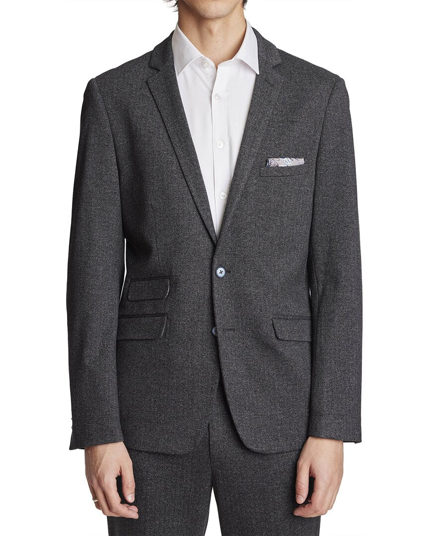 

Куртка Dover Notch Slim Fit с узором пейсли и серым Paisley & Gray, черный