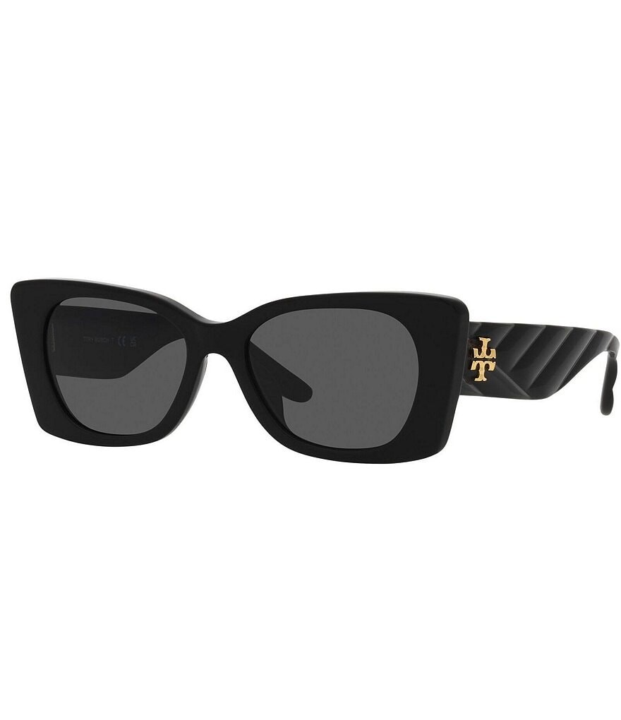 

Женские солнцезащитные очки-бабочки Tory Burch TY7189U 52 мм, черный