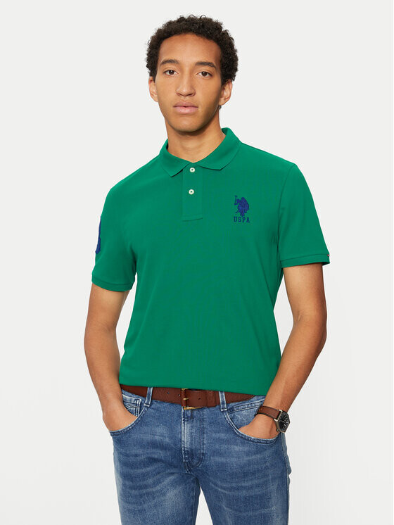 

Рубашка поло стандартного кроя U.S. Polo Assn., зеленый