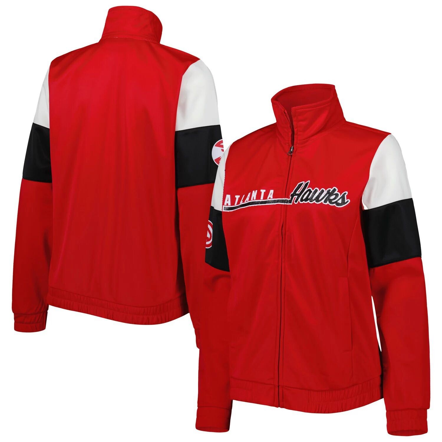 

Женская спортивная куртка с молнией во всю длину G-III 4Her by Carl Banks Red Atlanta Hawks Change Up G-III