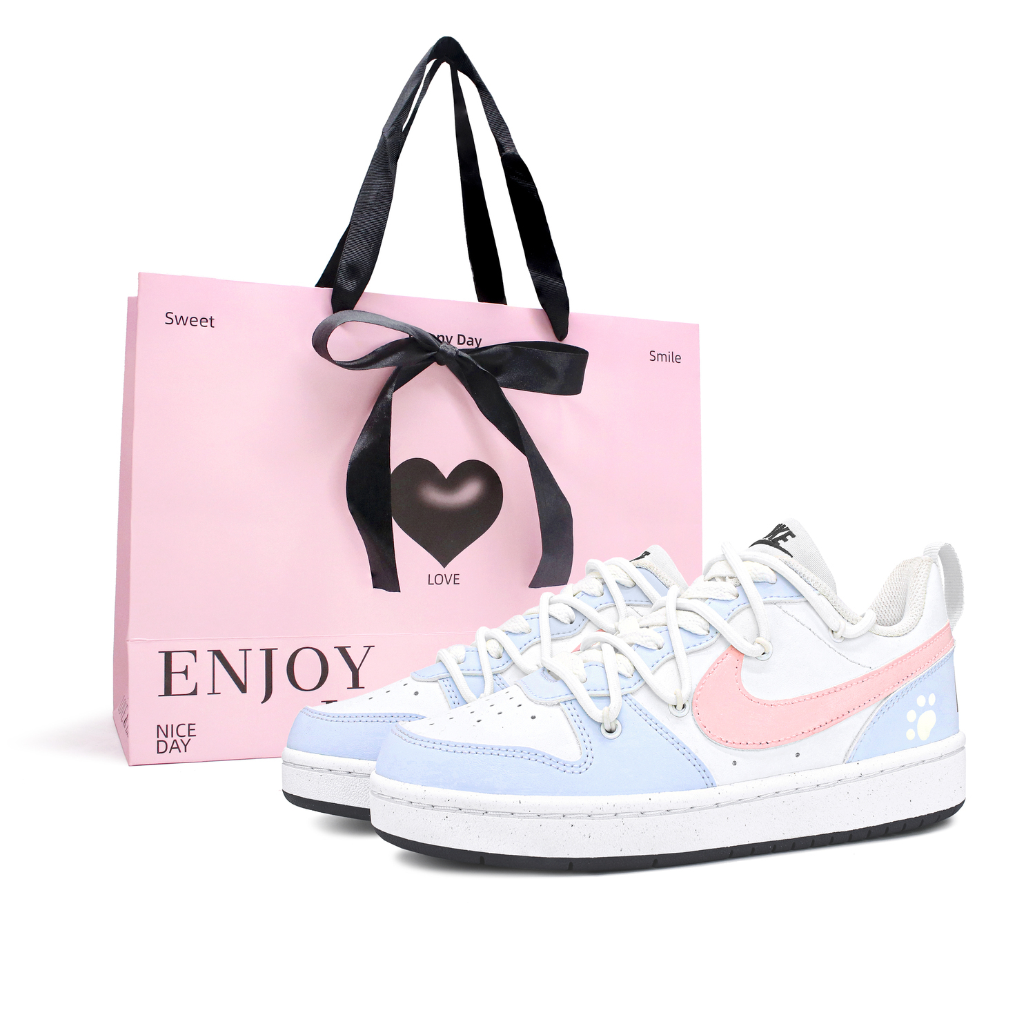 

Детские скейтерские кроссовки Court Borough для младших школьников Nike, белый