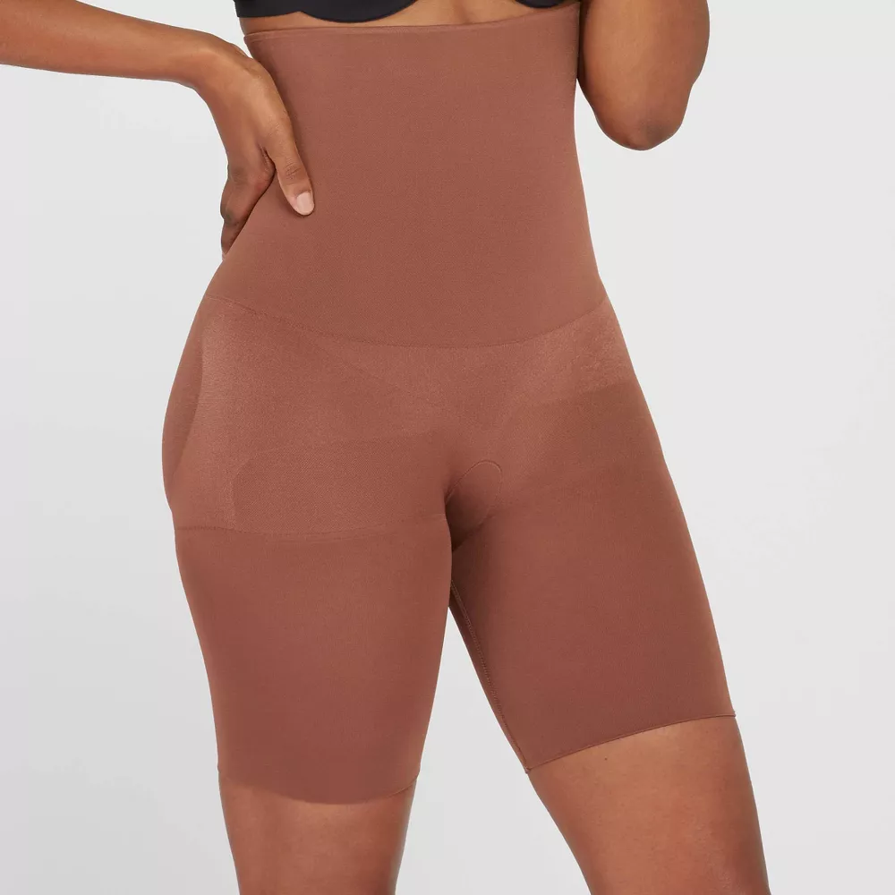 

ASSETS by SPANX Женские замечательные результаты Утягивающее белье с высокой талией и длиной до середины бедра, цвет Chestnut Brown