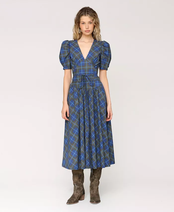 

Женское платье-футляр с принтом из хлопковой смеси, расклешенное Avec Les Filles