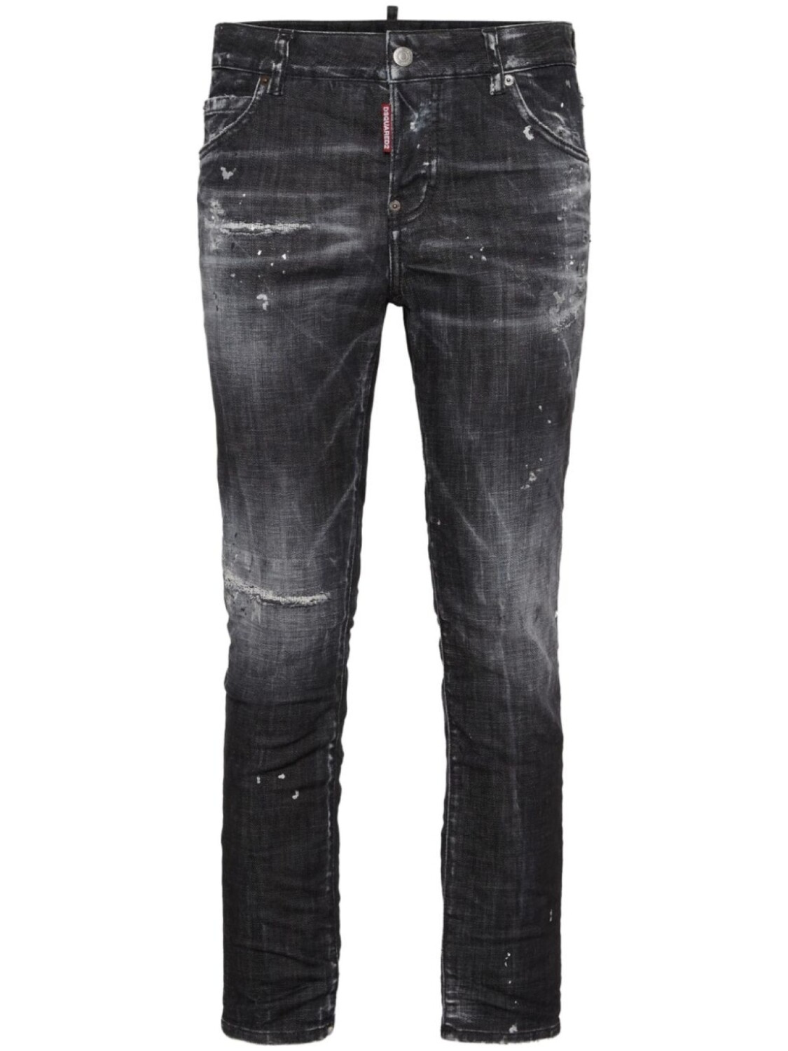 

DSQUARED2 джинсы скинни с эффектом потертости, черный