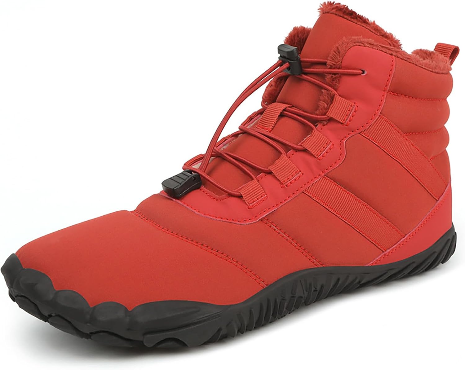 

Зимняя обувь для походов для женщин и мужчин, водонепроницаемые босоножки с широкой носочной частью, ботинки для ходьбы, теплые кроссовки Generic, красный